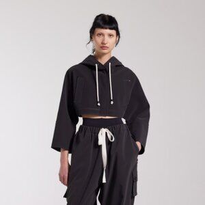 Stutterheim Lilla Tre Matte Crop Raincoat Black S